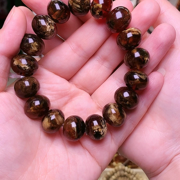 琥珀未镶嵌裸石抚顺琥珀15-