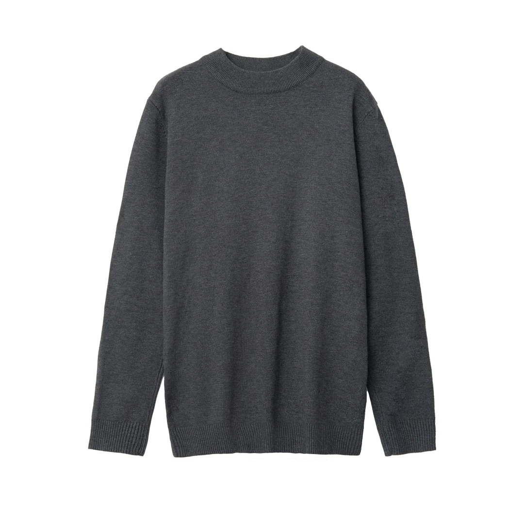 三福时尚2024秋冬男新款中领上衣百搭休闲简约高弹毛衣内搭497271