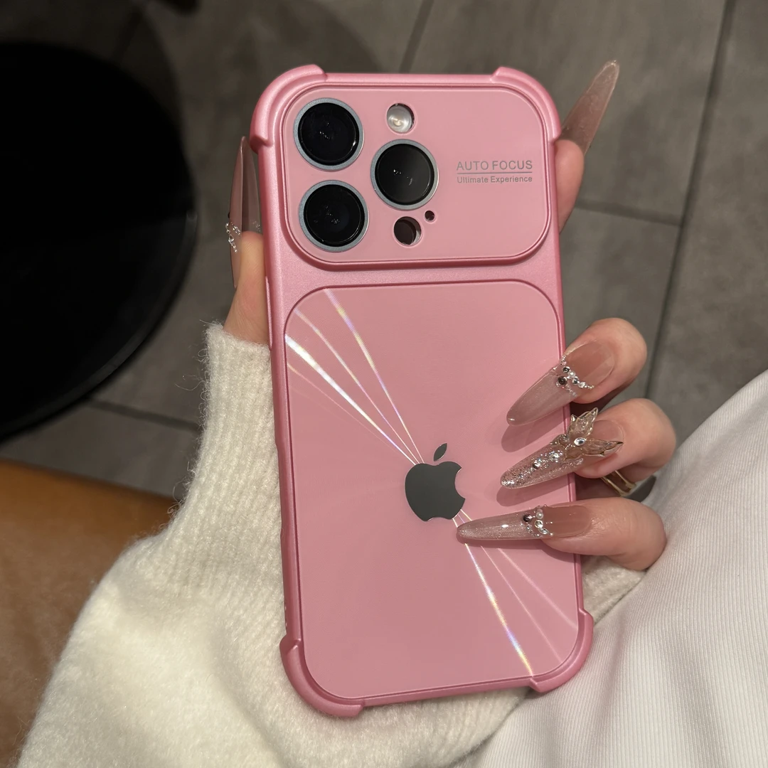 新款高级极光秒变17适用苹果17pro四角防摔16promax全包15/14情侣