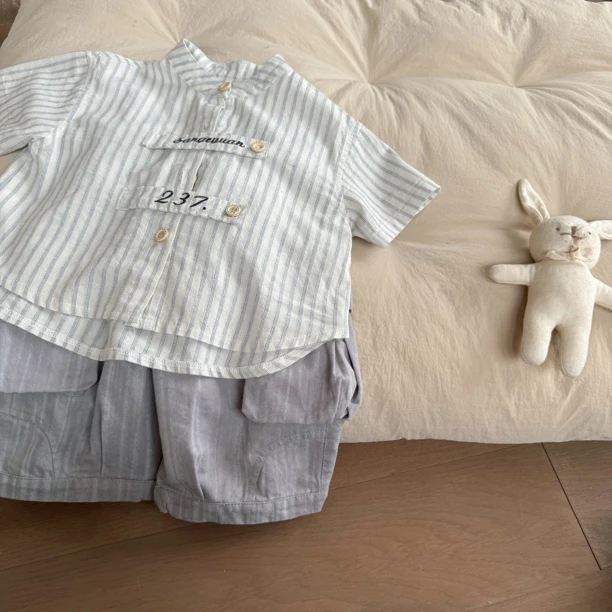 NO退NO换三个院25年夏季 SGY8344 条纹衬衫