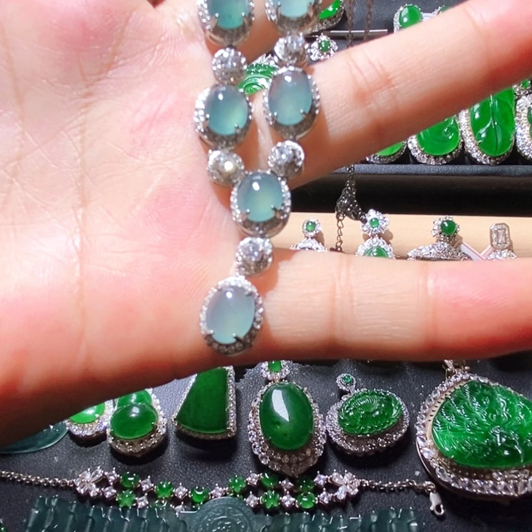 翡翠未镶嵌项链A货翡翠22