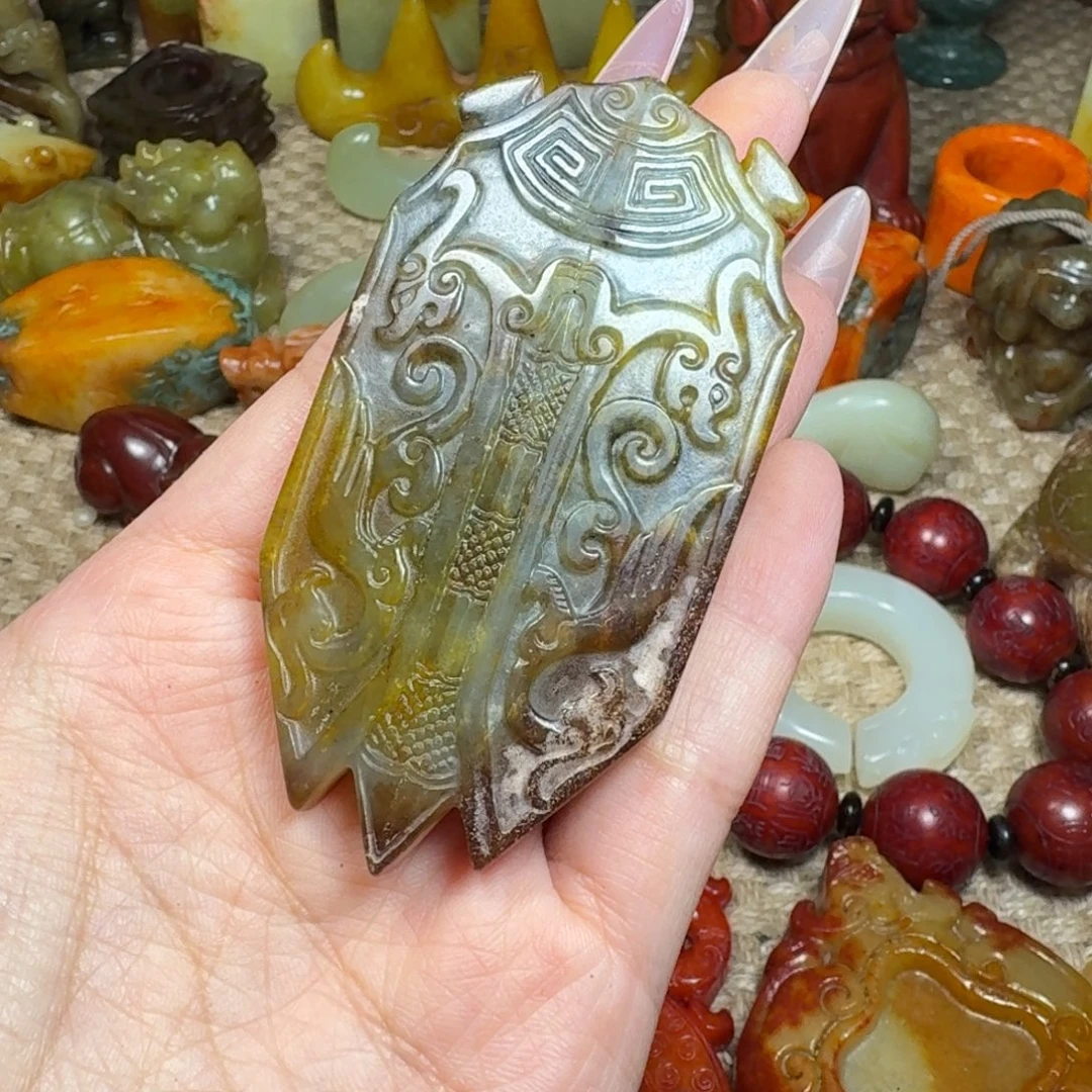 白玉菩提吊坠挂件