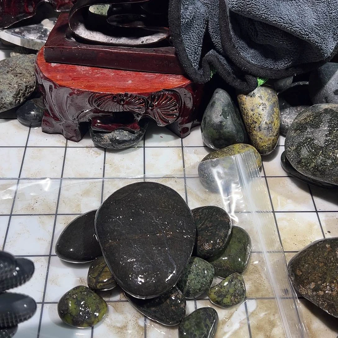 合金蛇纹石玉西藏藏玉药王石依**开