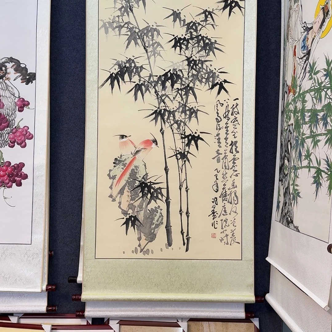 纯手绘国画作品好看四尺