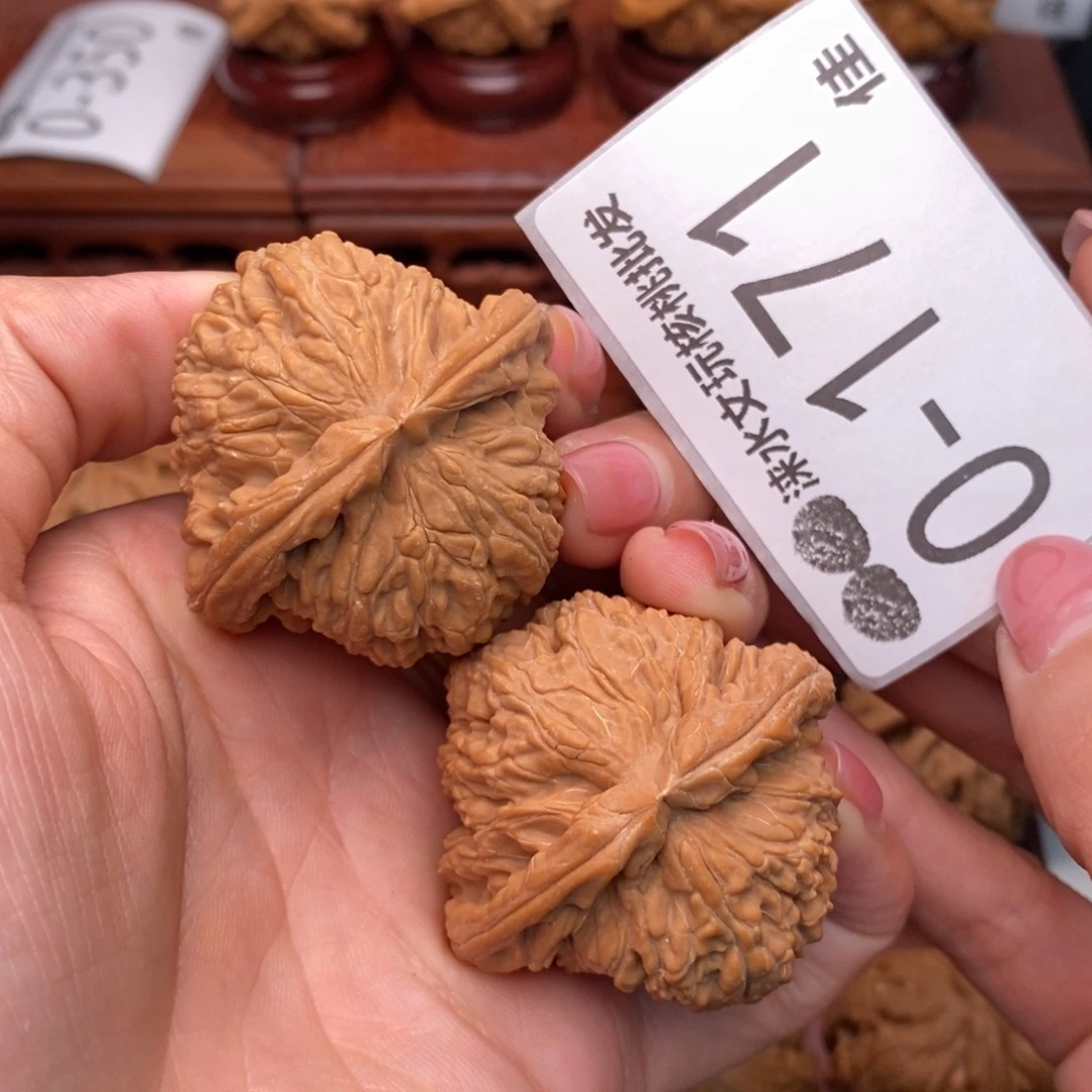 文玩核桃把件44闷白