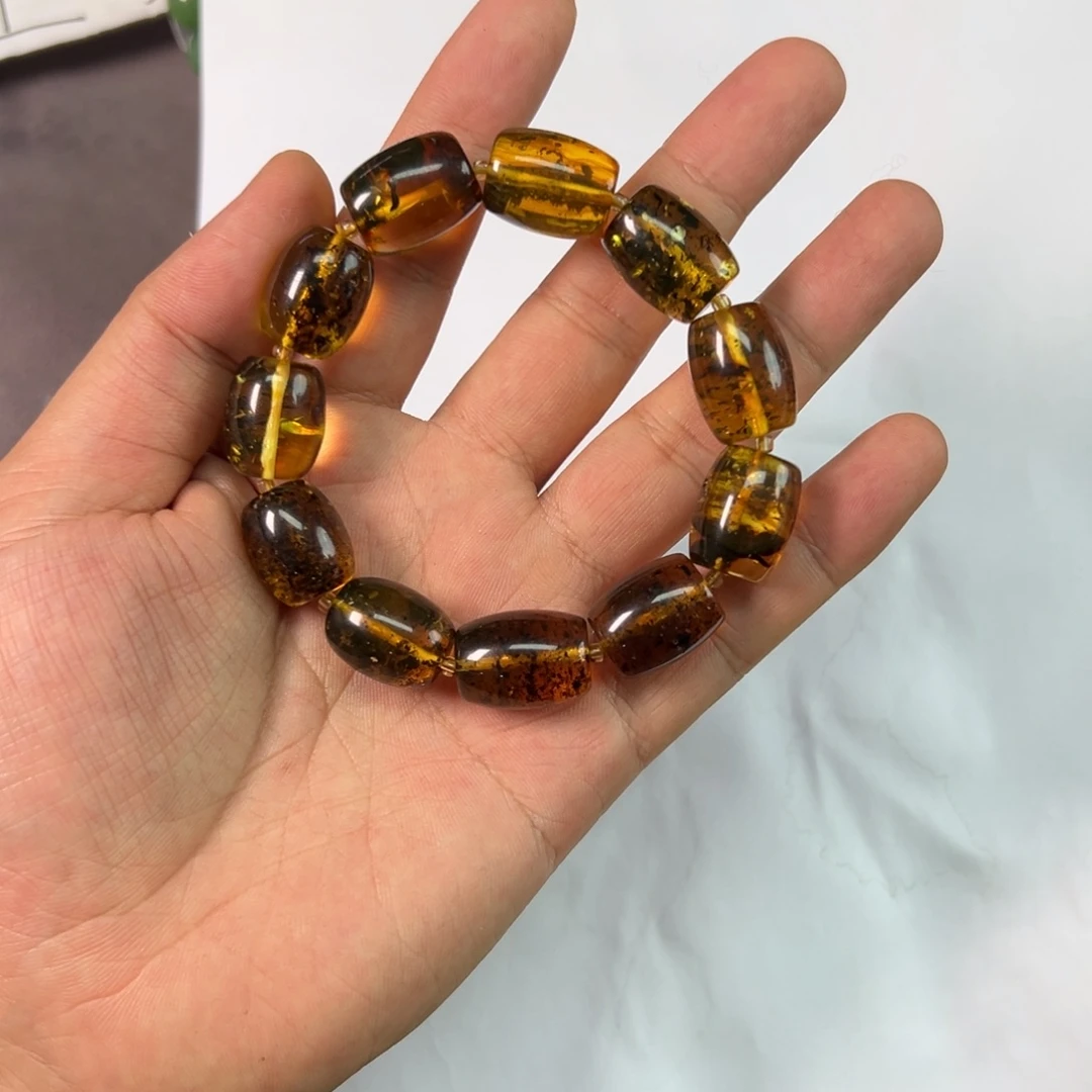 琥珀未镶嵌手链琥珀手串 枣珠（多样性发货