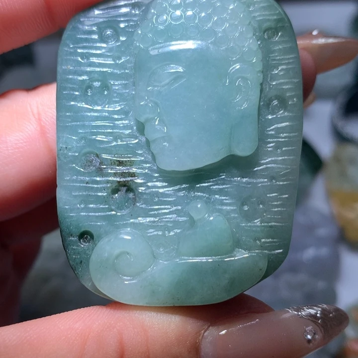 翡翠未镶嵌颈饰保真天然A货翡翠