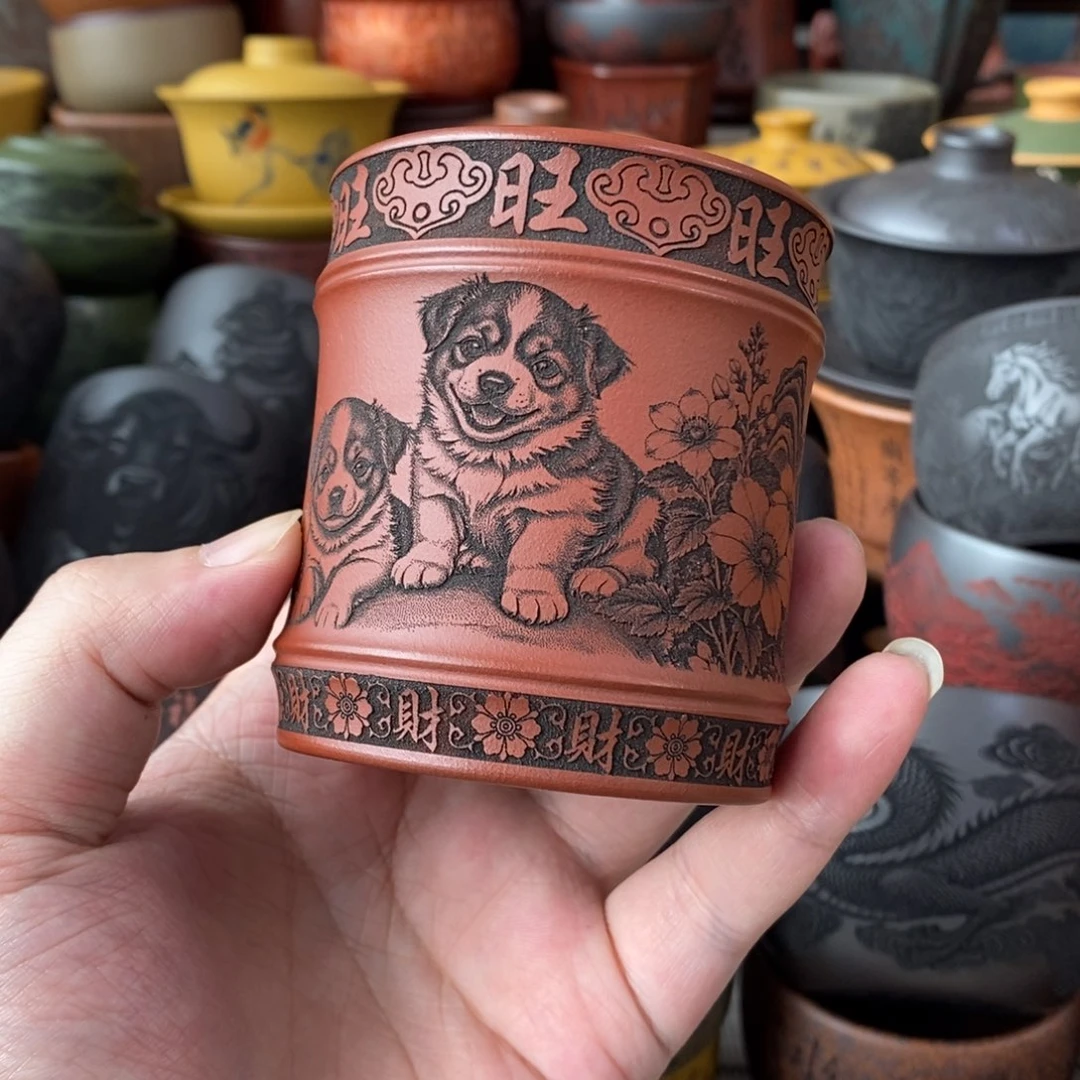 宜兴全手工紫砂杯