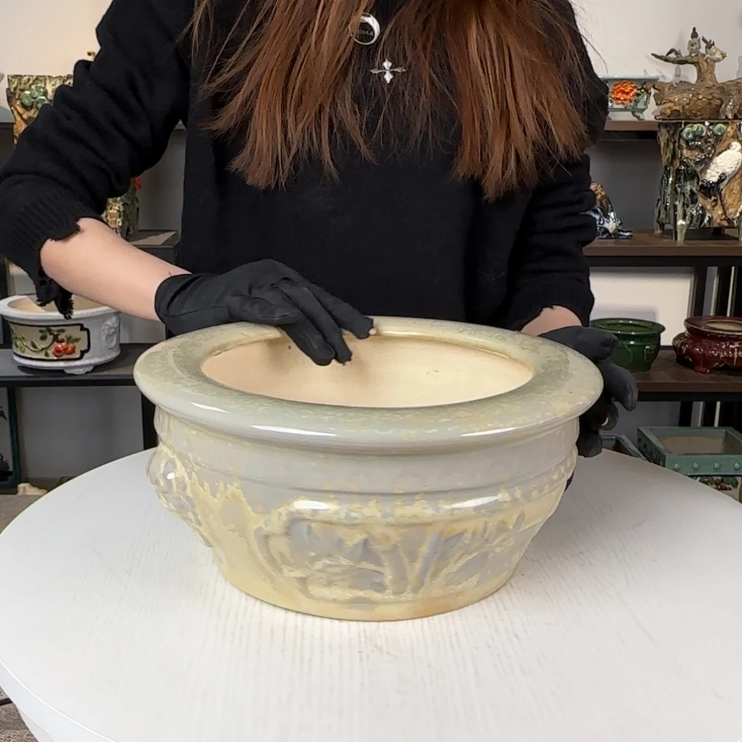 陶。一风堂石湾花盆