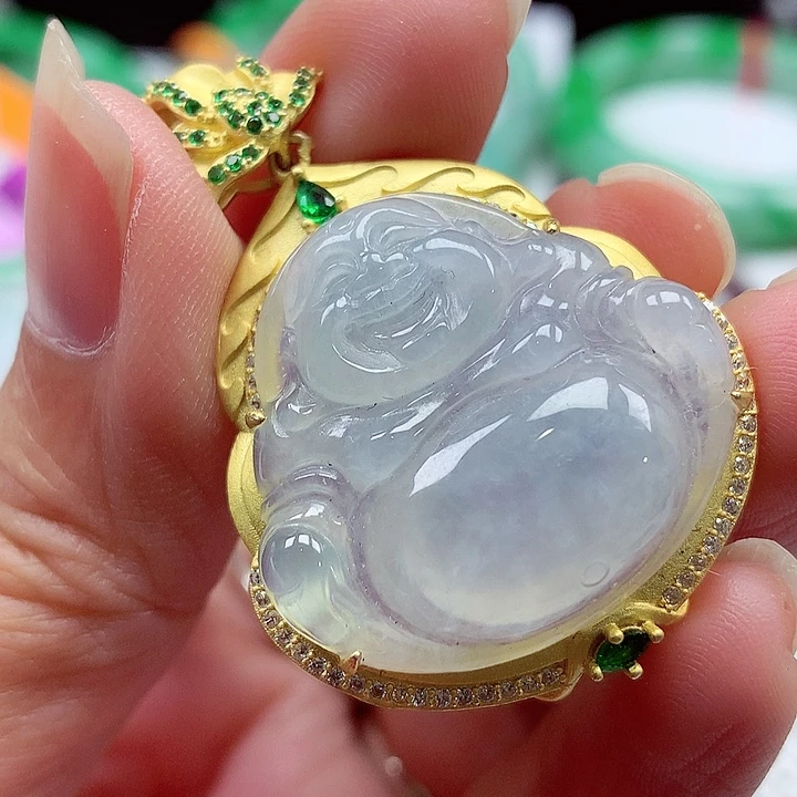 翡翠银S925镶嵌颈饰翡翠