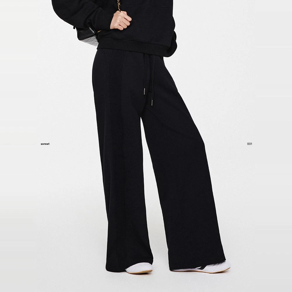 asomesome美式宽松灰色直筒卫裤女新款梨形阔腿休闲拖地运动长裤