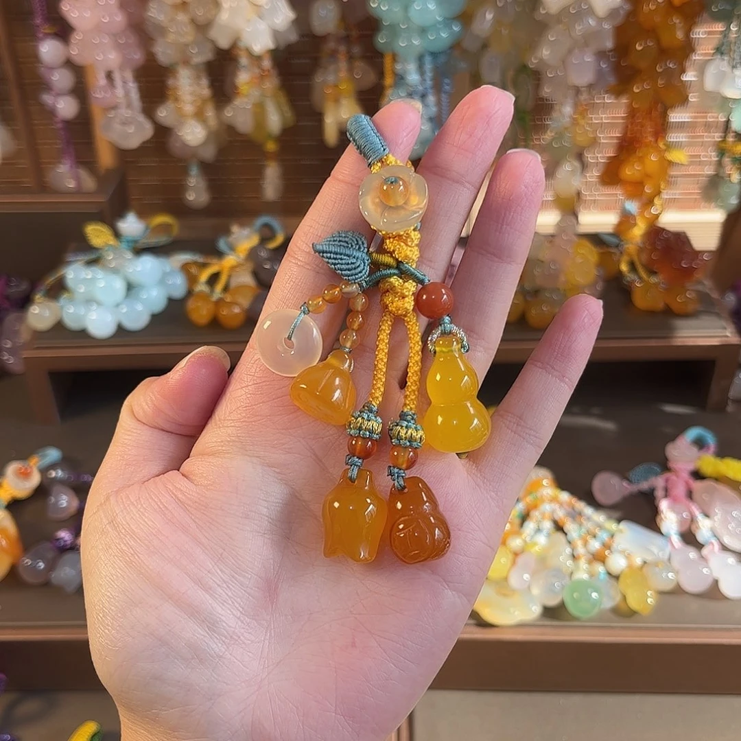 小***】玛瑙/玉髓未镶嵌车挂钥匙扣