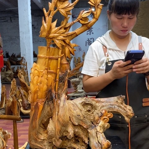 柏木用****9太行崖柏根雕