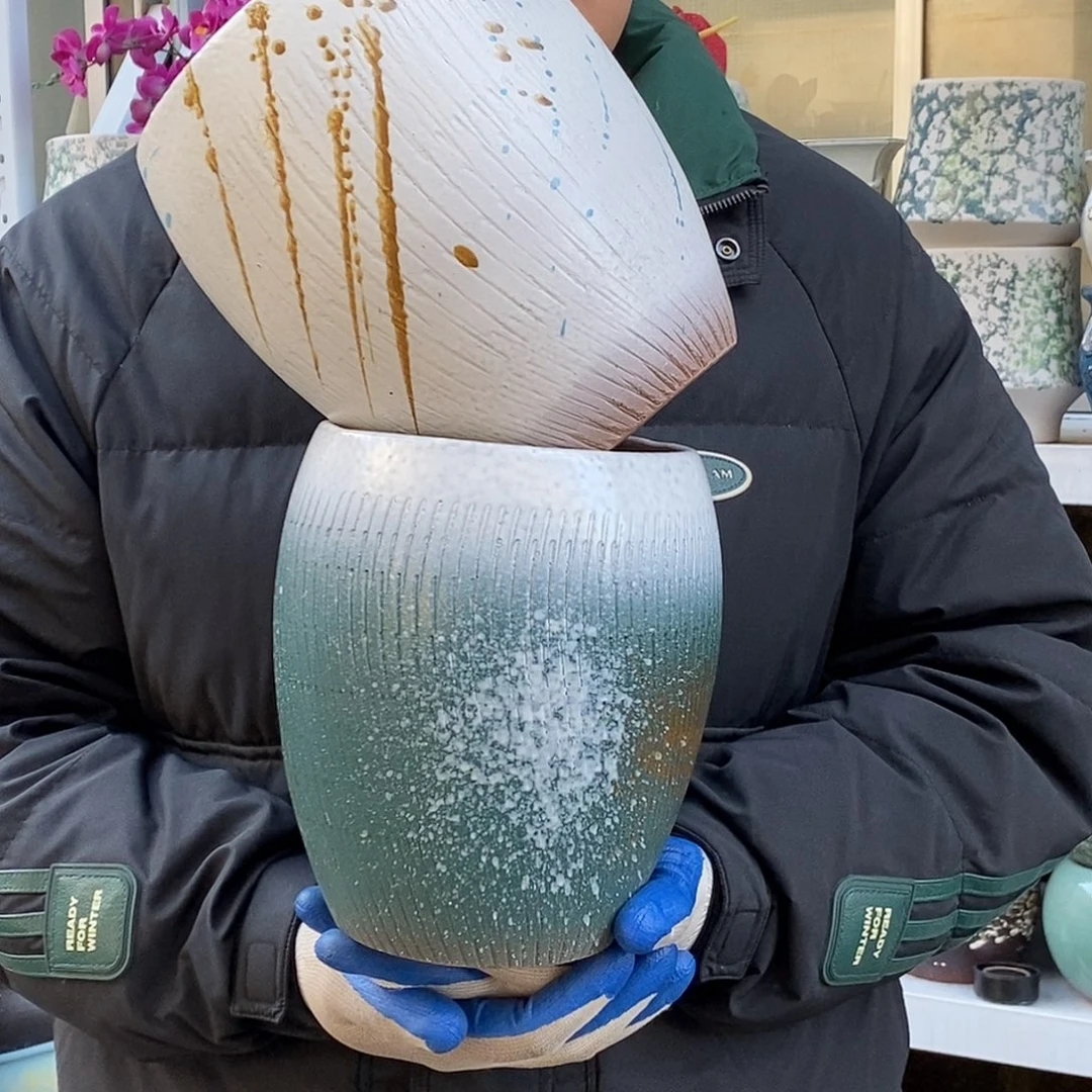 紫砂花盆口16高20福利