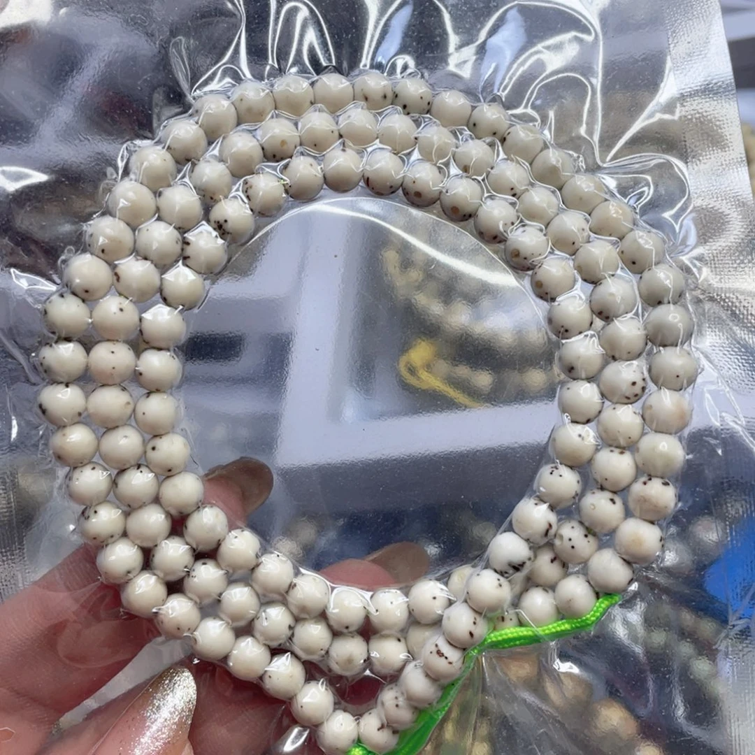 吊坠星月菩提原生态大留白圆珠尺寸6