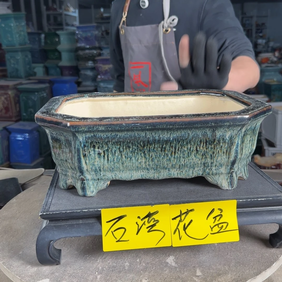 一风堂石湾花盆。微瑕