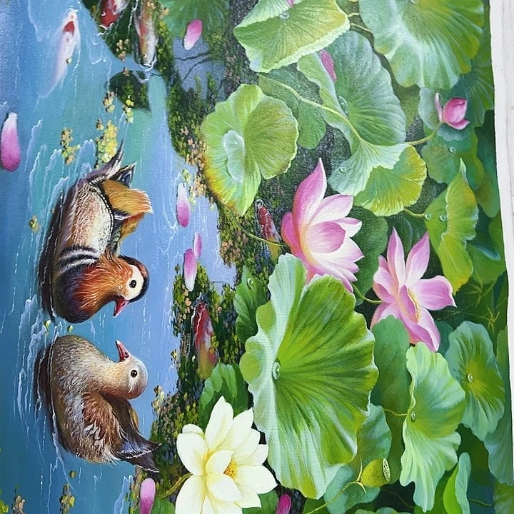 油画恭喜嘻嘻仔仔细细