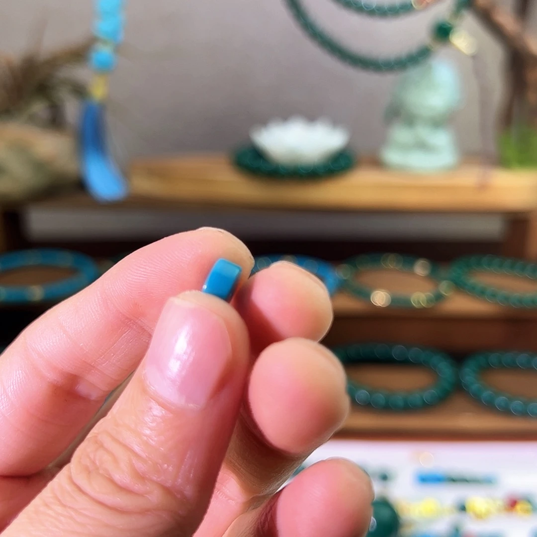 林***.石英石磁石7.32的蓝色药片一对