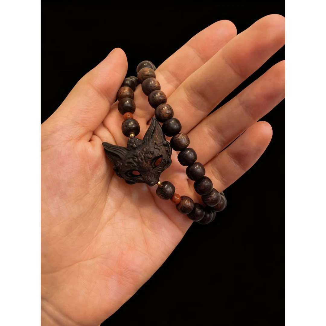 越南芽庄雷料白棋沉水双圈+面具凤九（紋理随型）