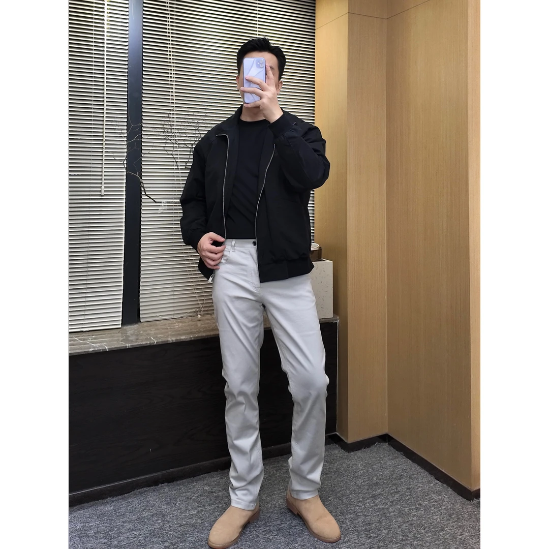 M104高端品质款 定制双芯纱 高腰软牛仔裤四季百搭休闲经典男长裤