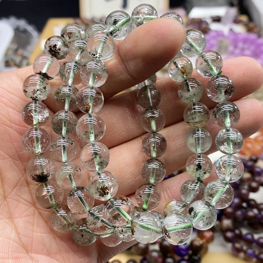 水晶手串未镶嵌多样性发货发一条