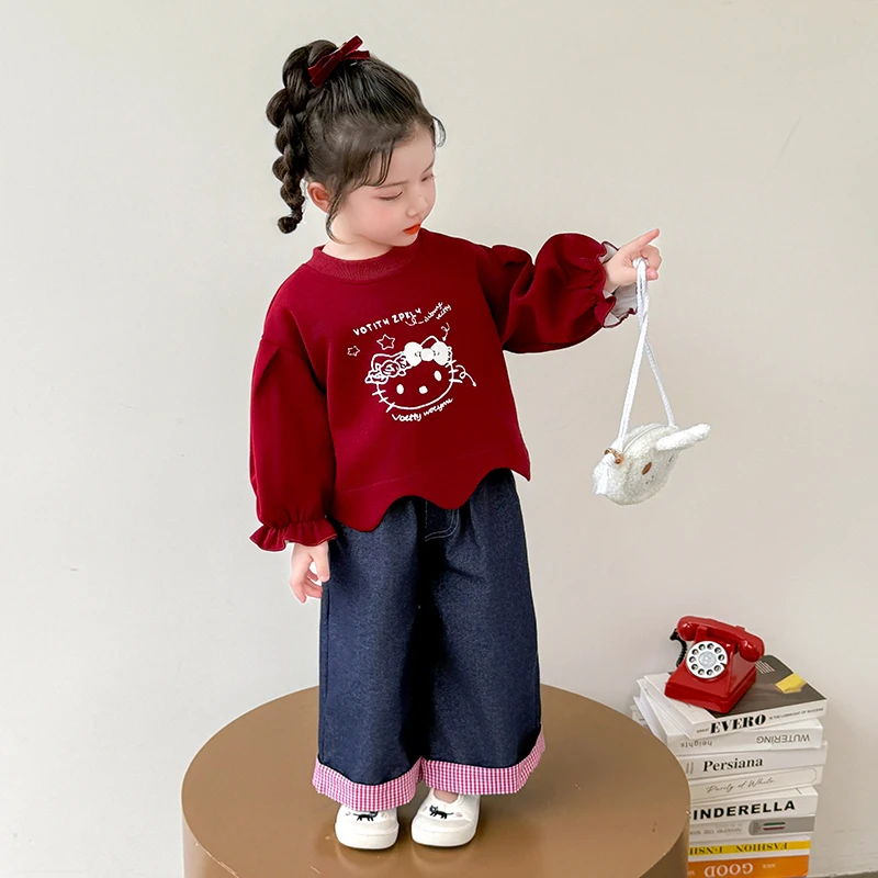 女童秋装套装2025新款时髦洋气儿童衣服小女孩春秋装女宝宝两件套