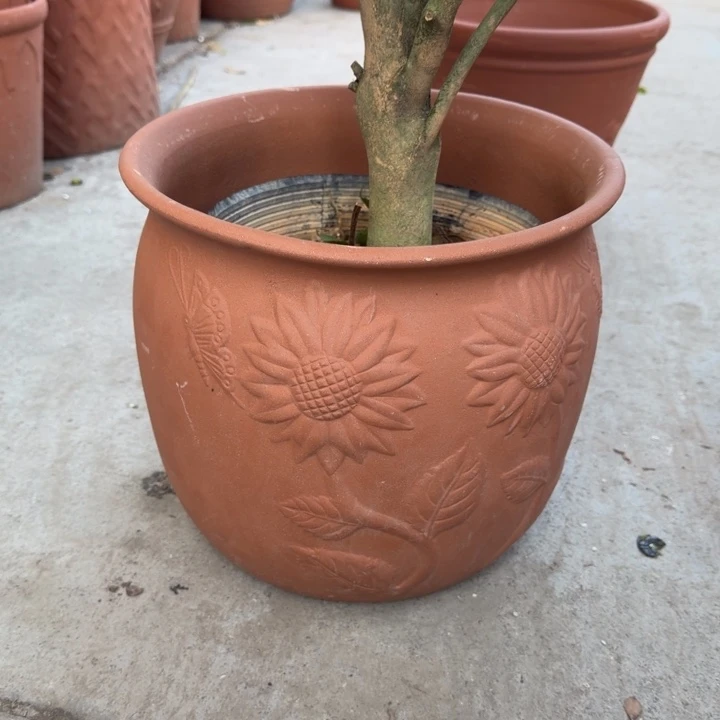 金***风紫砂花盆口30高25宜兴紫砂