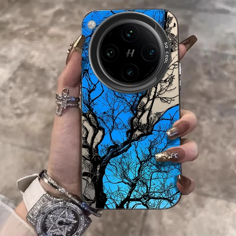 树和蓝天适用OPPOFindX8Pro手机壳创意X8ultra卡通X8s+防摔保护套