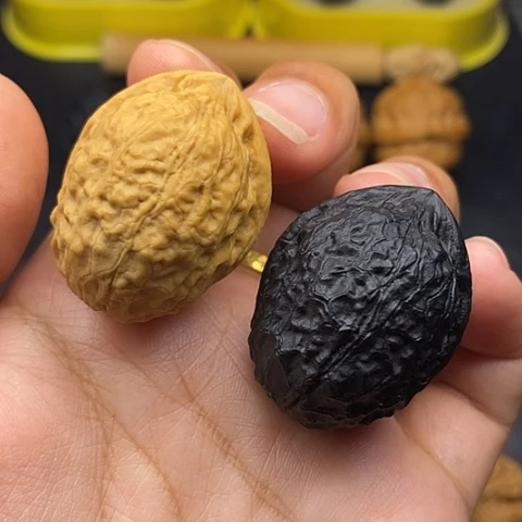 文玩核桃把件34尺蟒纹龙蛋