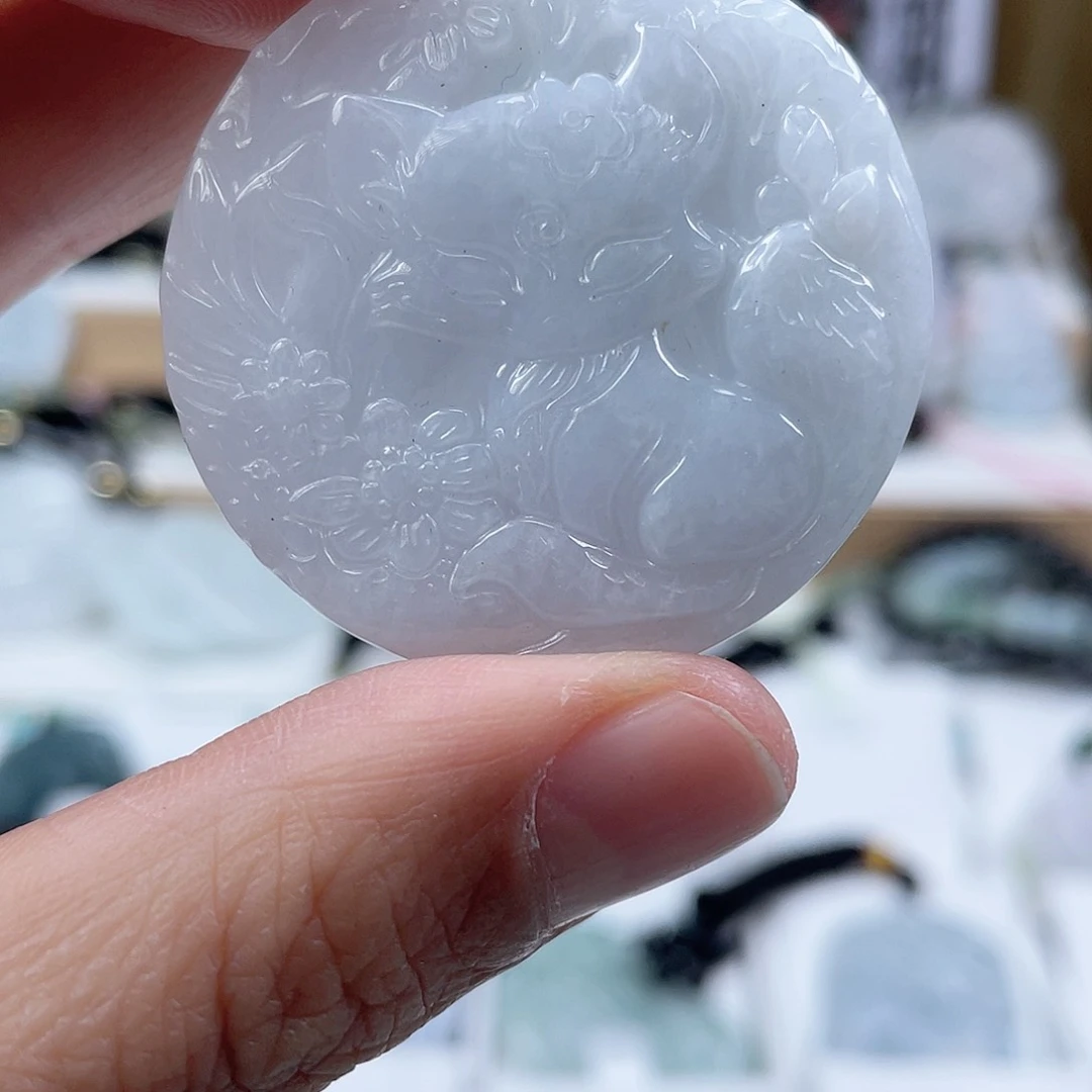 翡翠颈饰未镶嵌0913挂件