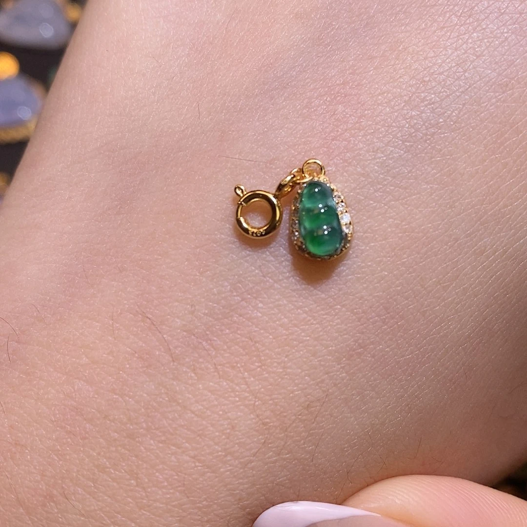 翡翠银S925镶嵌项链