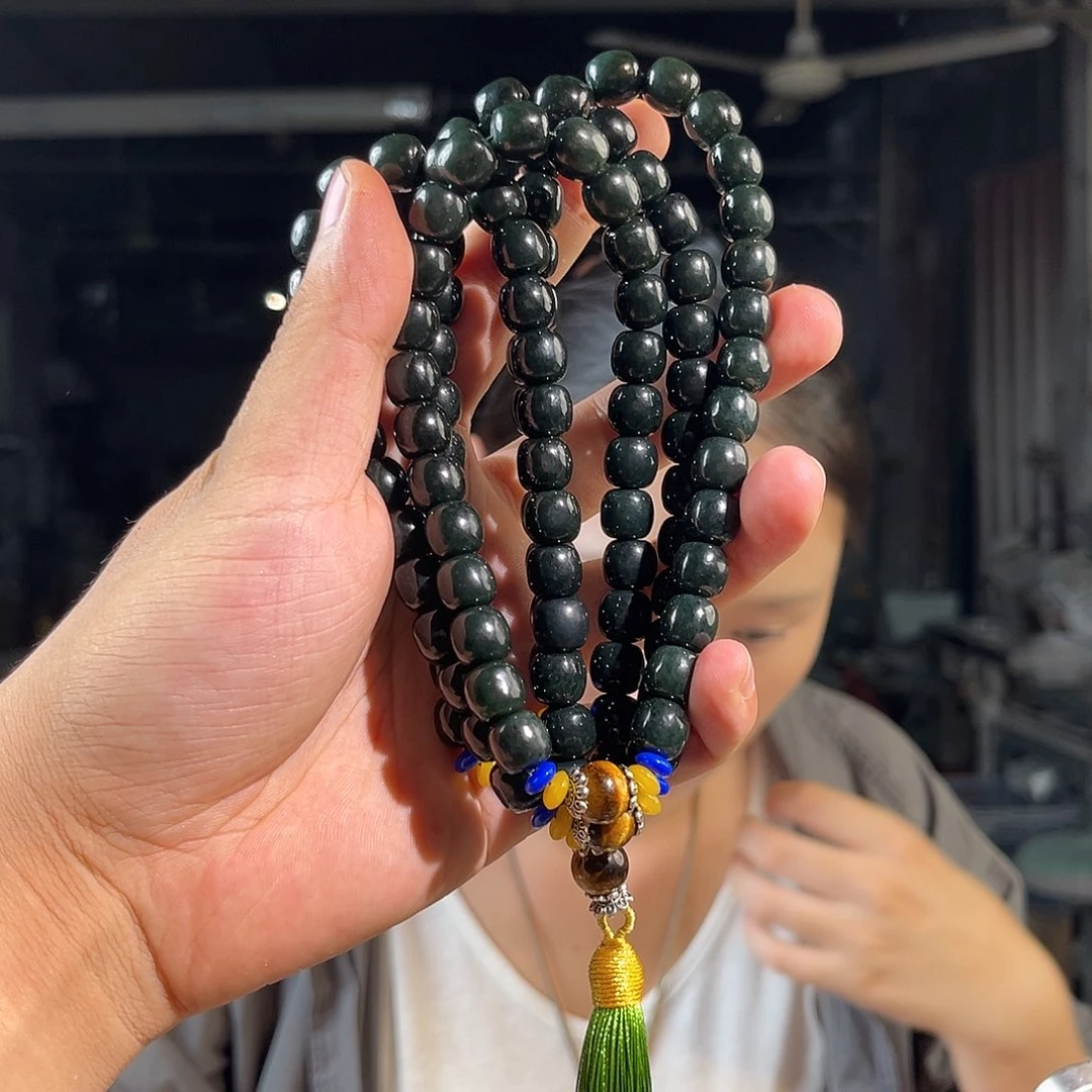 和田玉未镶嵌挂件108