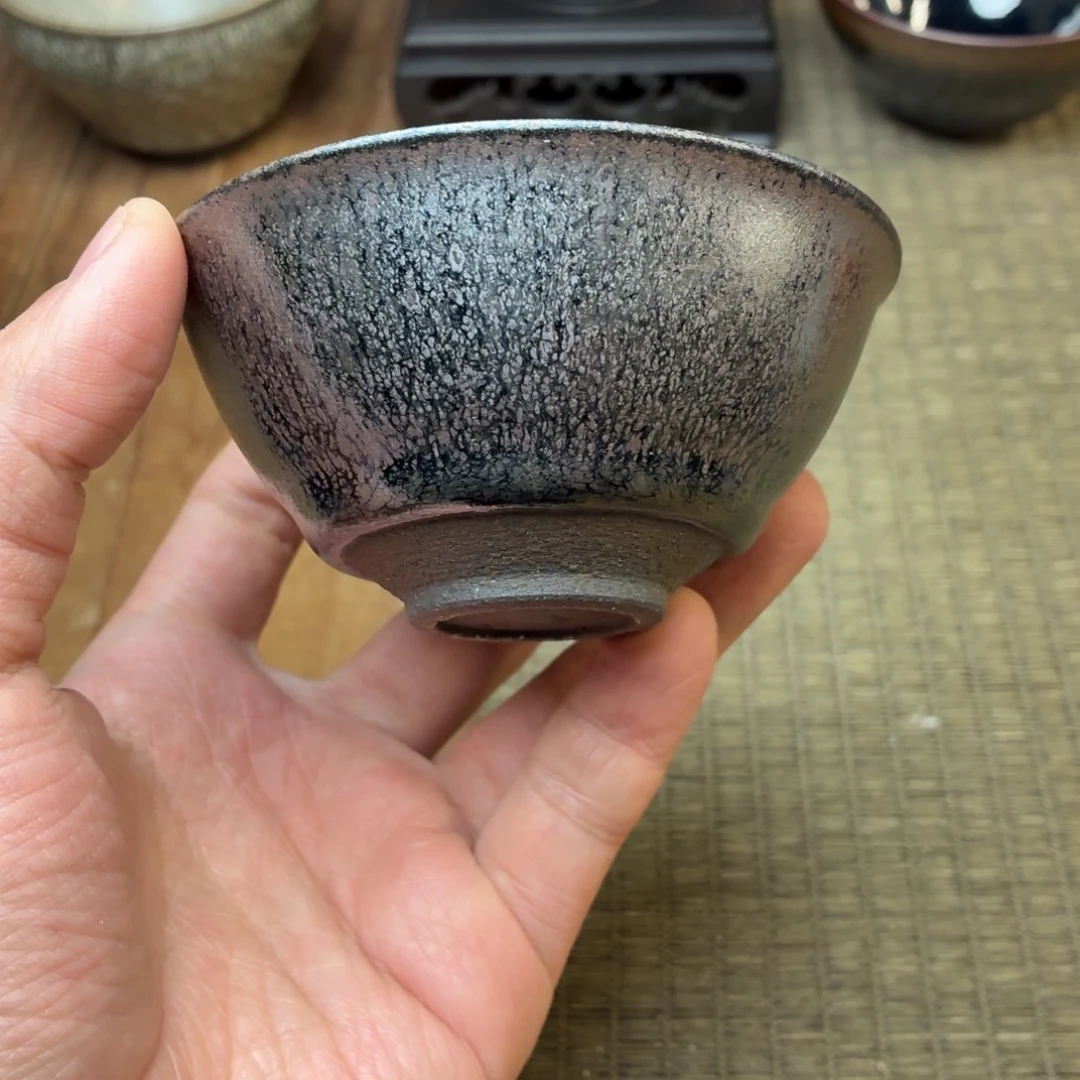 拉***牛茶盏松风渡建盏柴烧