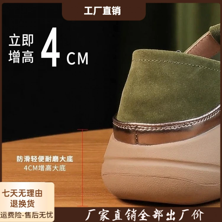 低跟休闲圆头PU包头拖鞋橡胶底单鞋舒适新款秋季潮流女