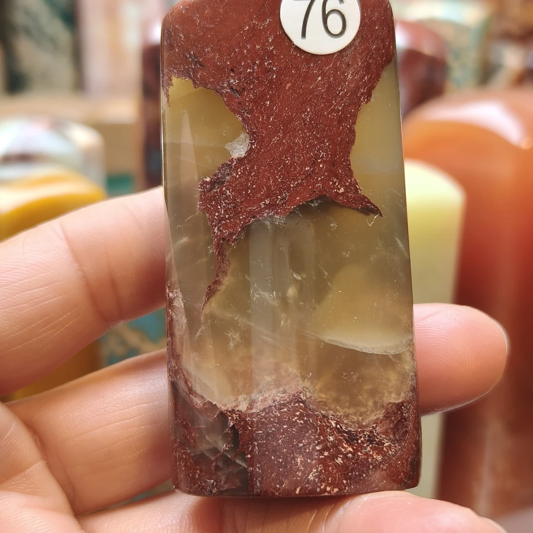 青田石北山晶玻璃冻精藏品印章1.7+3.3+6.8