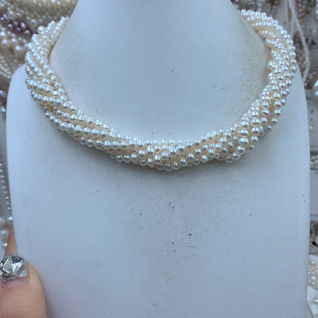 杭***子淡水珍珠耳饰银S925镶嵌