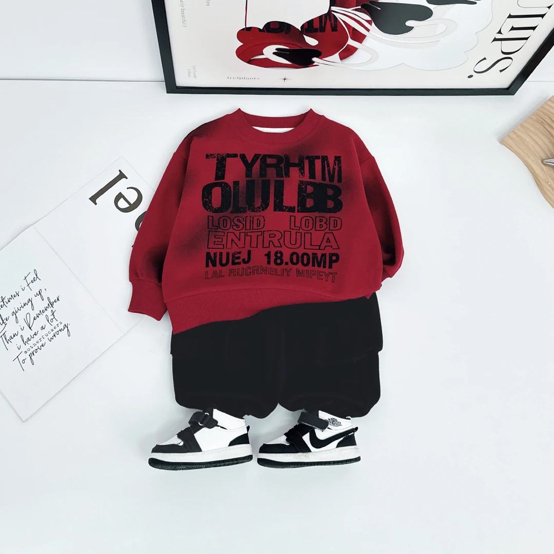 儿童卫衣长袖2025新款秋装男童秋季上衣休闲 HZ25784悠悠童话童装