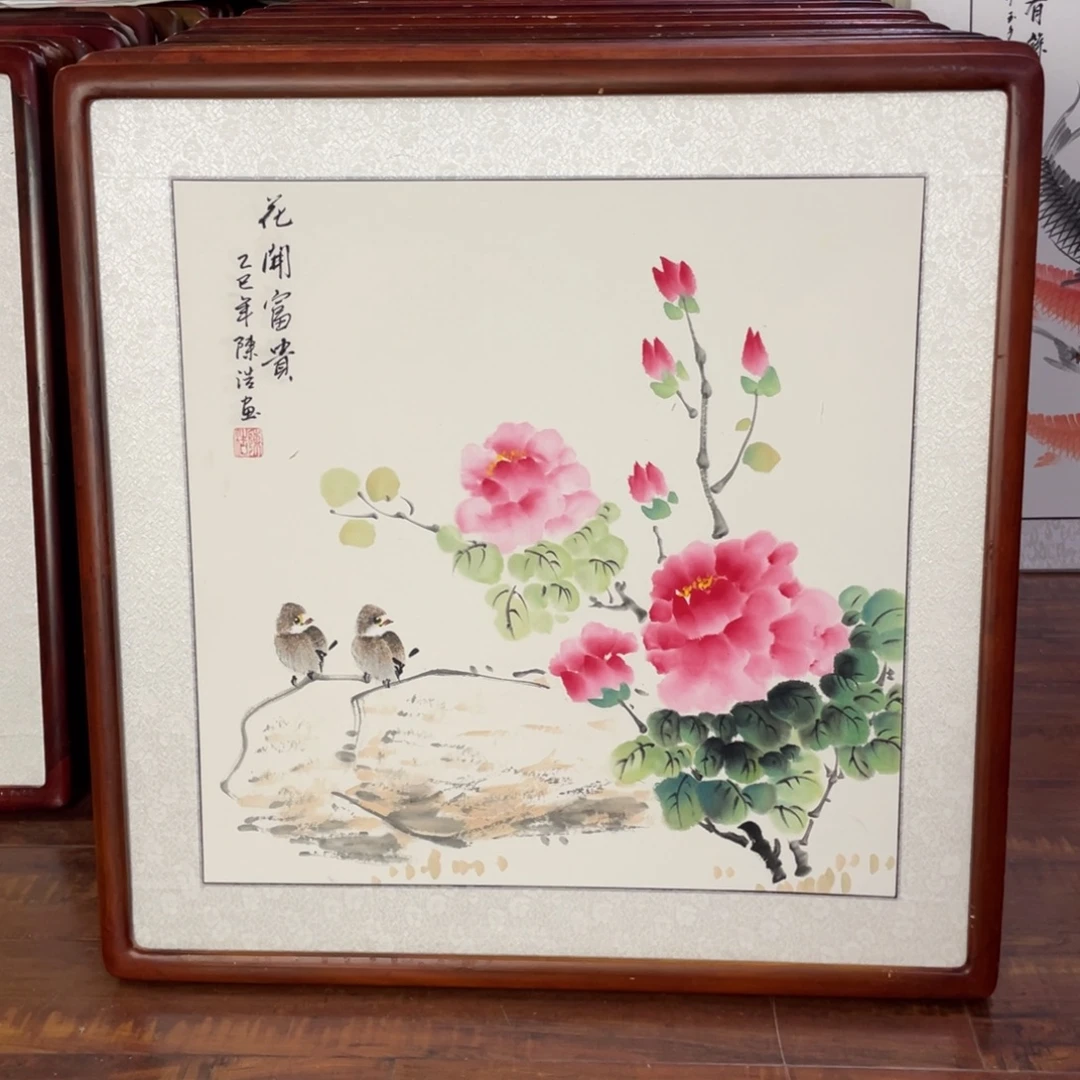 国画带框尺寸63*63厘米