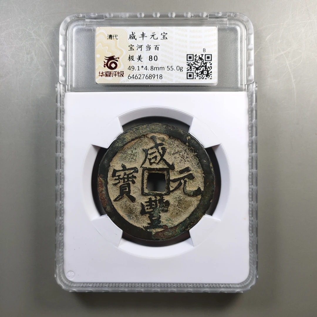 00226-46 咸丰元宝宝河当百