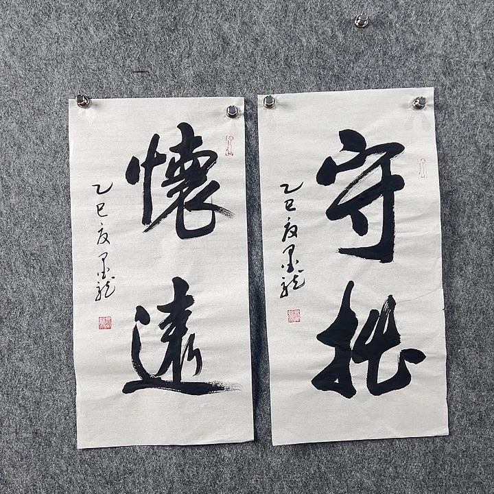 书法邹老师书法作品守拙怀远