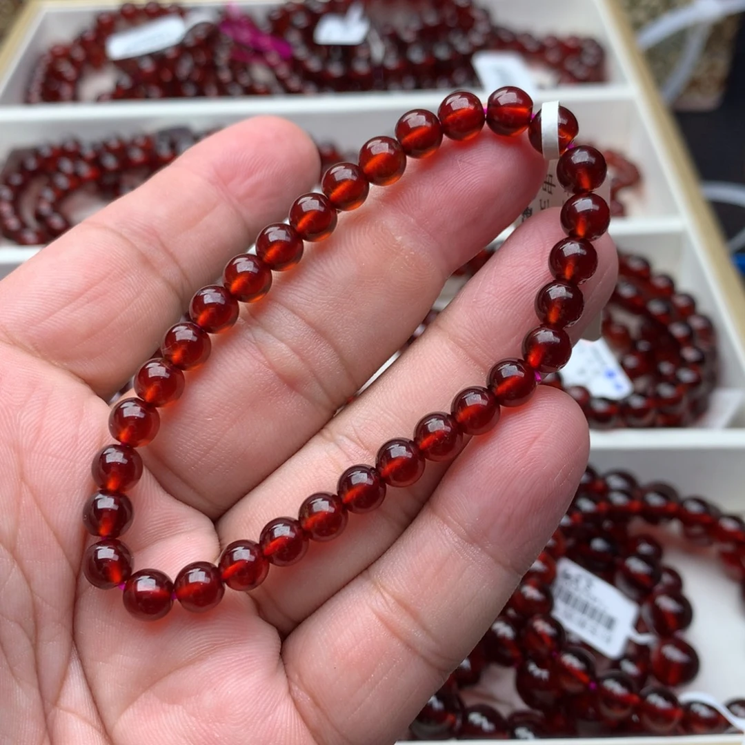 石榴石手串未镶嵌6.3