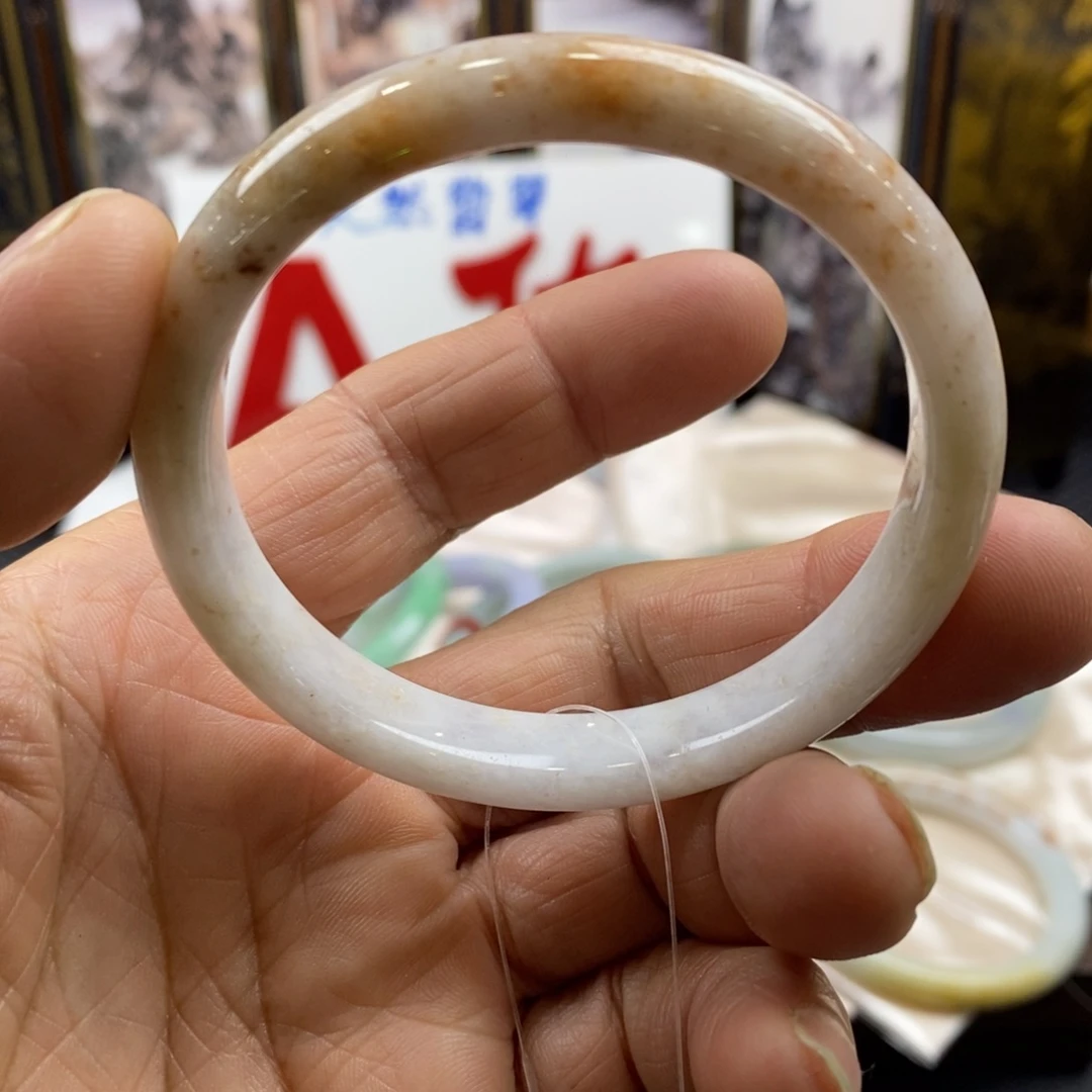 翡翠未镶嵌手镯翡翠手镯56、宽度10
