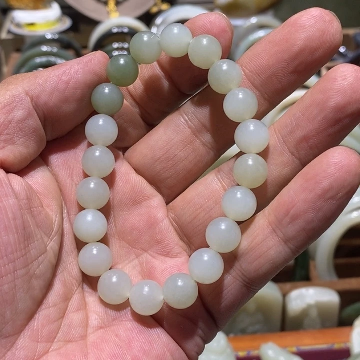 王***姐手链未镶嵌和田玉（白玉）