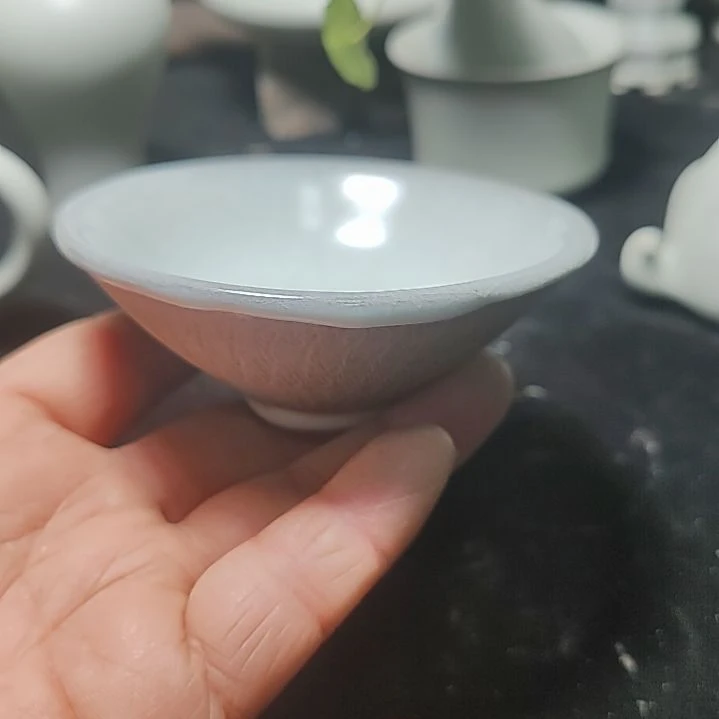 官瓷天青釉主人杯