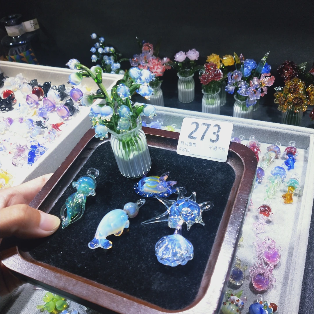 纯手工琉璃挂坠琉璃摆件