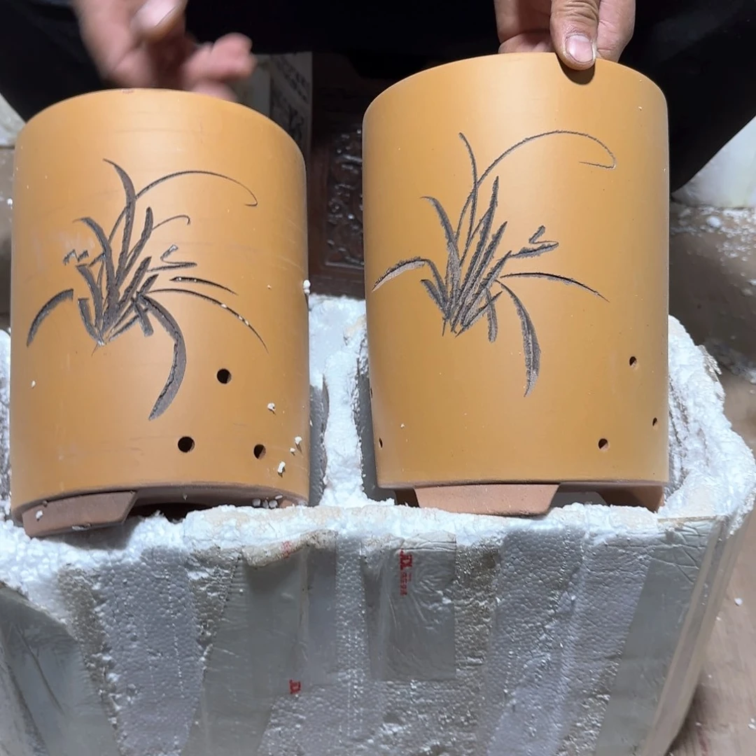 紫砂花盆口径13高度18