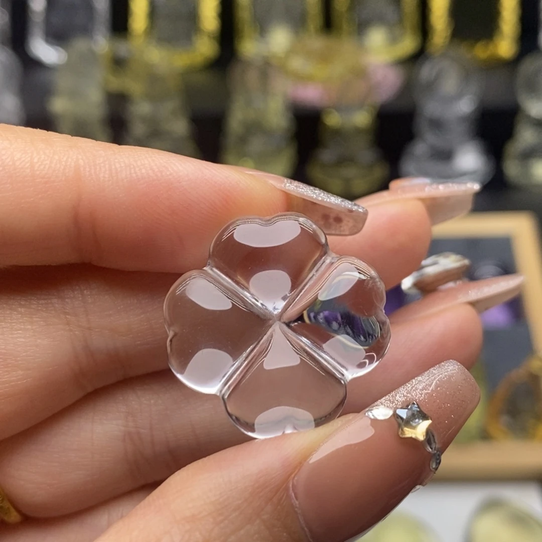 未镶嵌水晶颈饰白水四叶草