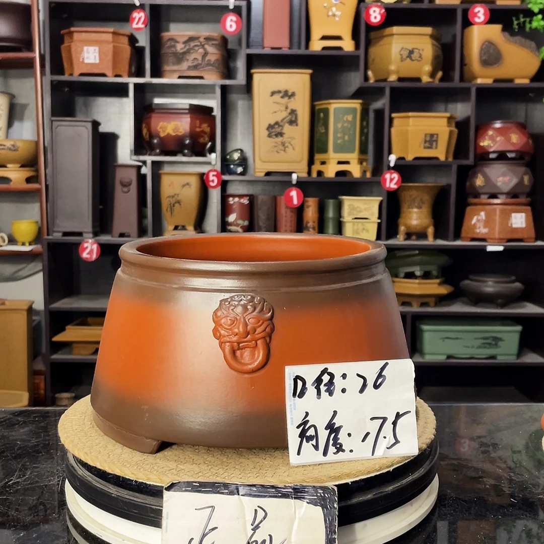 D-盆尚好紫砂花盆