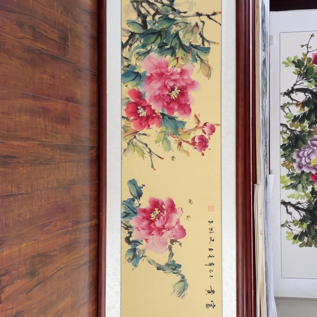 国画带框尺寸48*163厘米