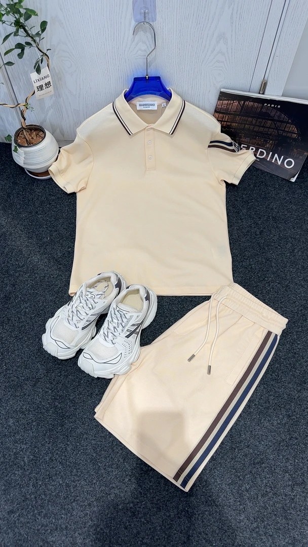 【导火线】2025夏轻奢男装玛莎蒂诺休闲商务套装夏季